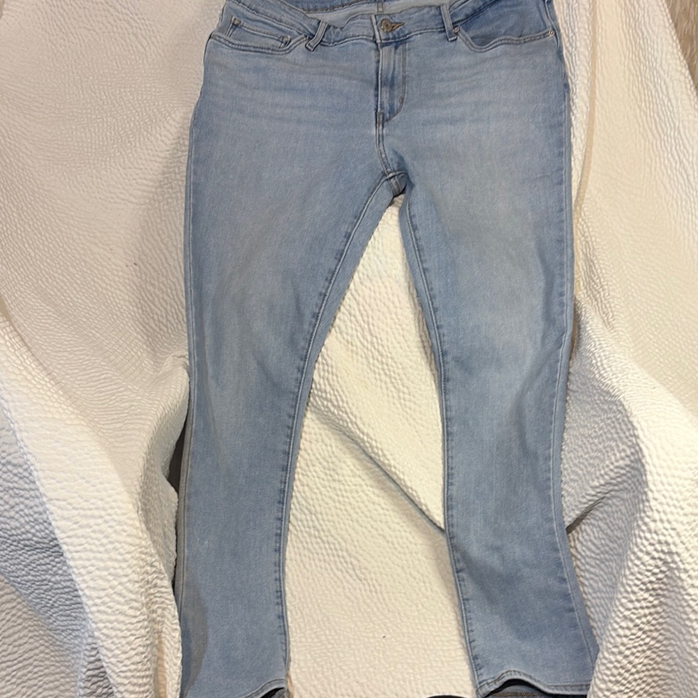 Levi's Blue Skinny Jeans with Washed Look